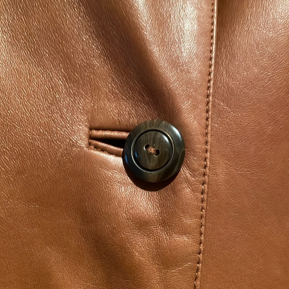 Italian buttery soft custom made coat size 44- approx 10-12 - Picture 15 of 15